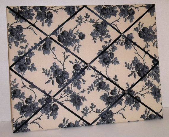French Country Black Roses fabric  French von ToileChicBoutique