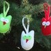Owl Christmas Ornaments- Set of 3
