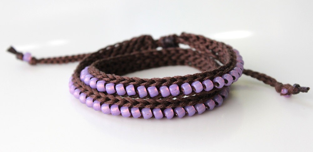 CROCHETED BEAD BRACELET | Crochet For Beginners