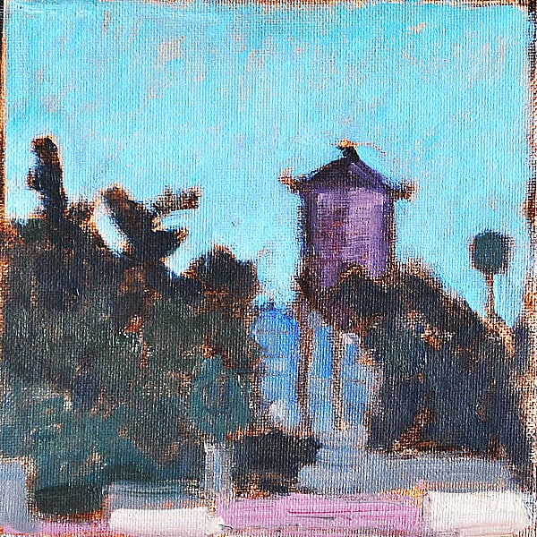 North Park San Diego Water Tower Art Painting