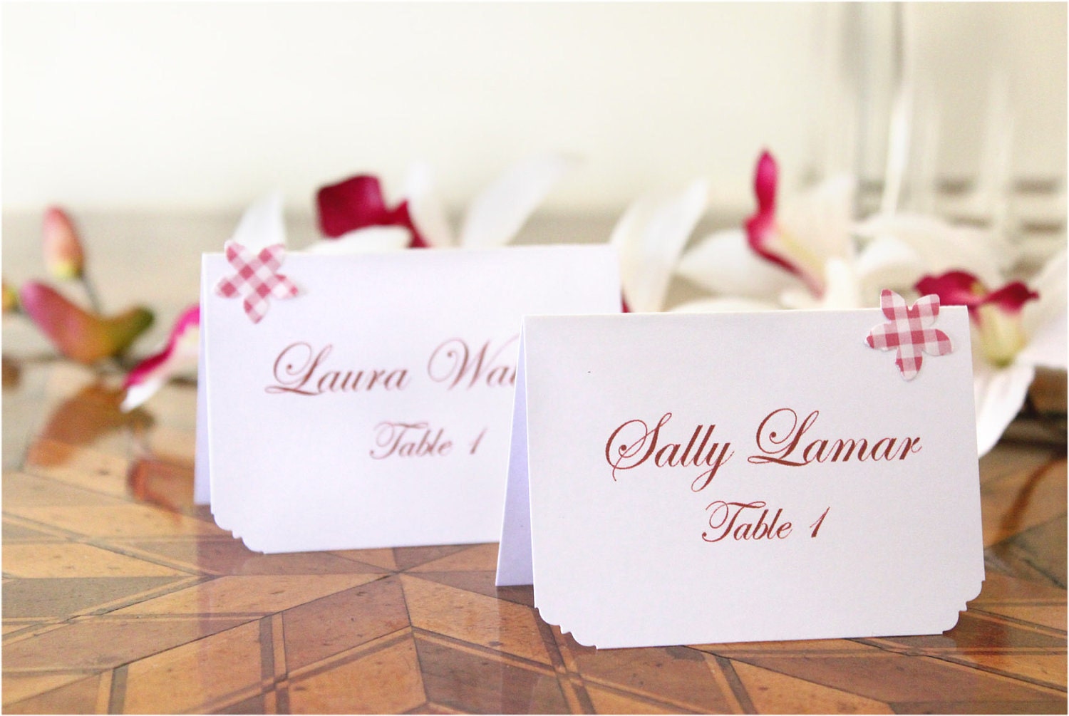 table assignments escort cards